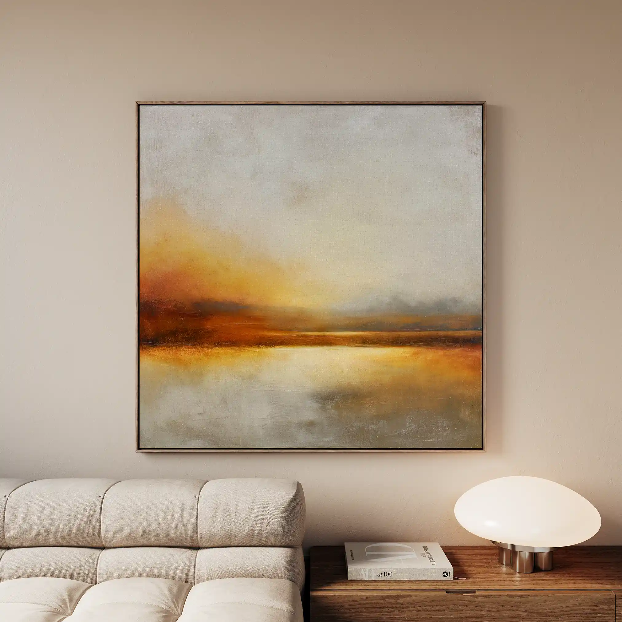 Abstract 1287 Canvas Art 60 x 60 cm / Black