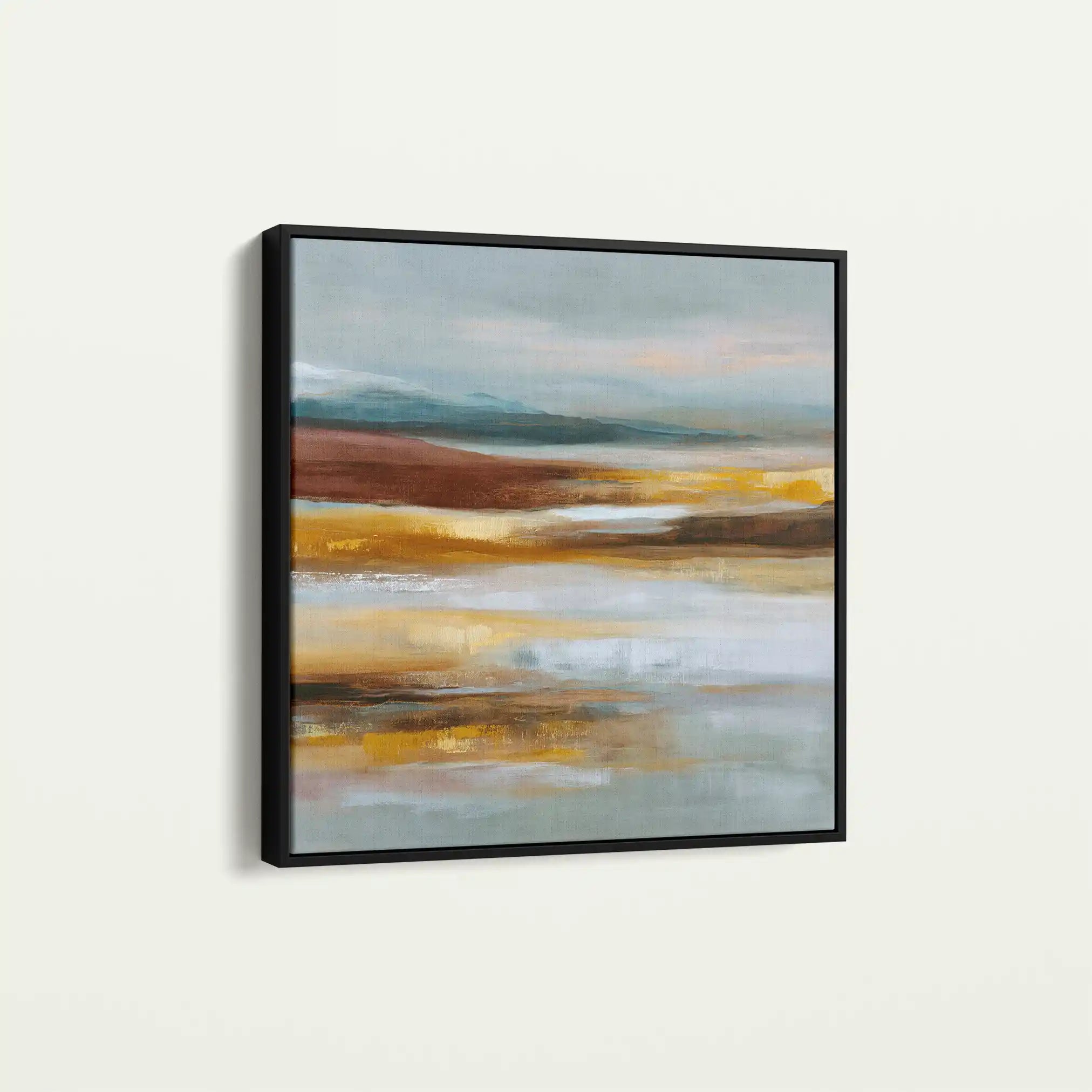 Abstract 1288 Canvas Art 60 x 60 cm / Black