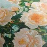 Floral 1288 Canvas Art 16" x 16" / 40 x 40 cm / Black