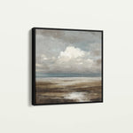 Abstract 1289 Canvas Art 16" x 16" / 40 x 40 cm / Black