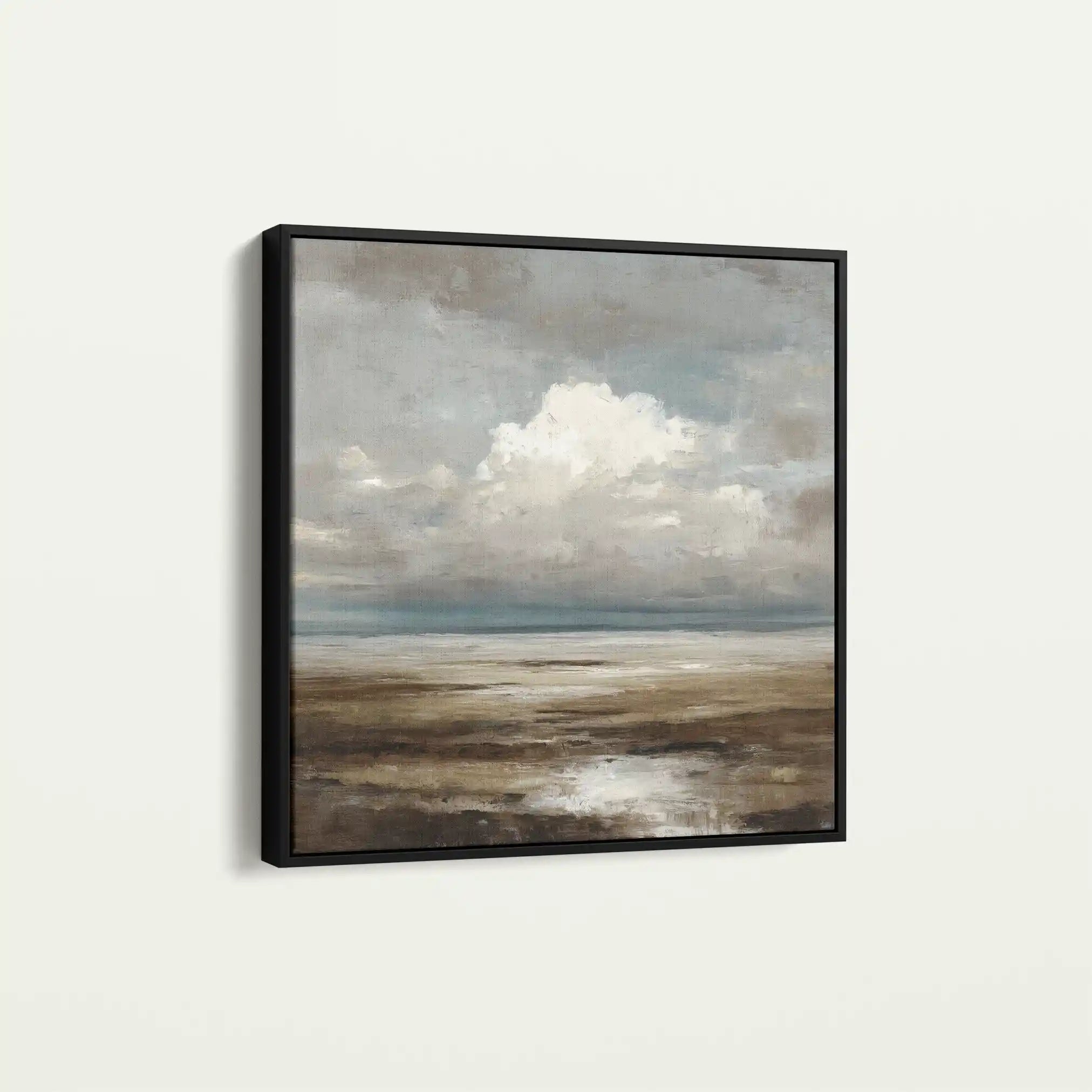 Abstract 1289 Canvas Art 60 x 60 cm / Black