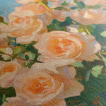 Floral 1289 Canvas Art 16" x 16" / 40 x 40 cm / Black