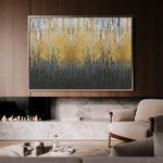 Abstract 129 Canvas Art 18" x 24" / 45 x 60 cm / Black