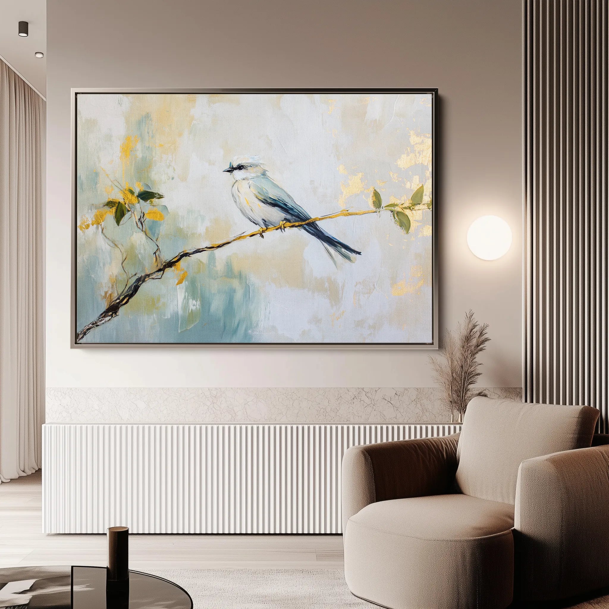 Animals 129 Canvas Art 18" x 24" / 45 x 60 cm / Black