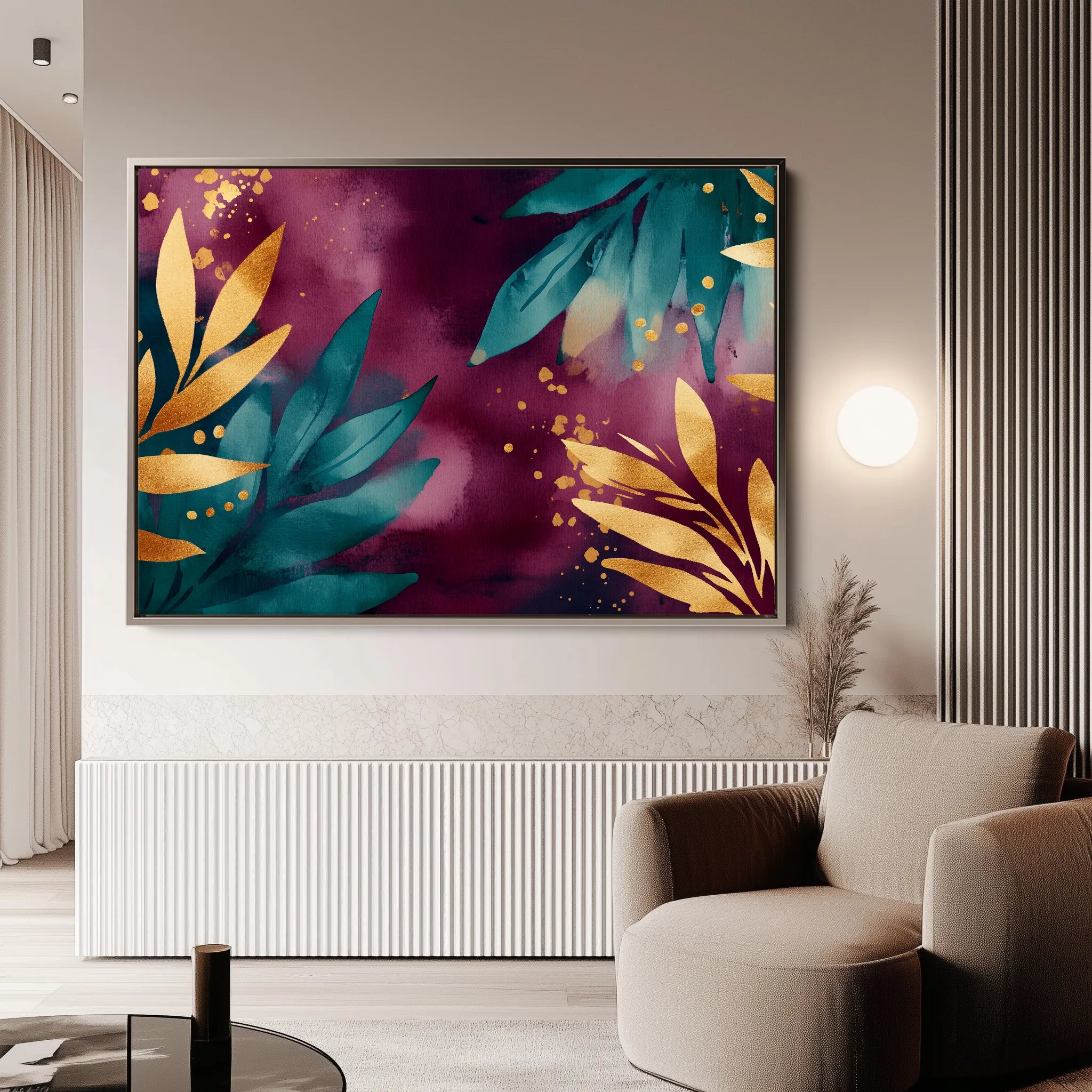 Boho 129 Canvas Art 18" x 24" / 45 x 60 cm / Black