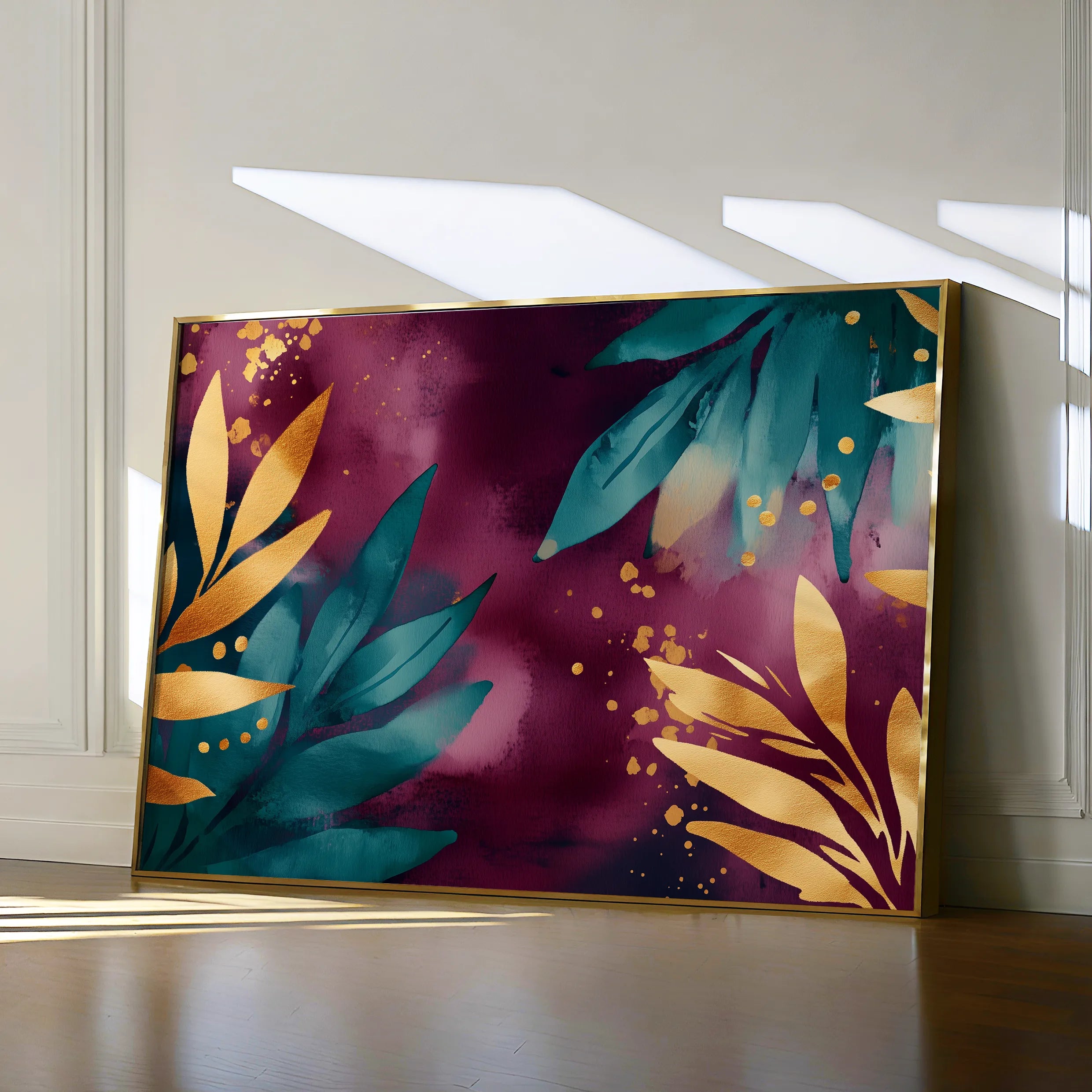Boho 129 Canvas Art 18" x 24" / 45 x 60 cm / Black