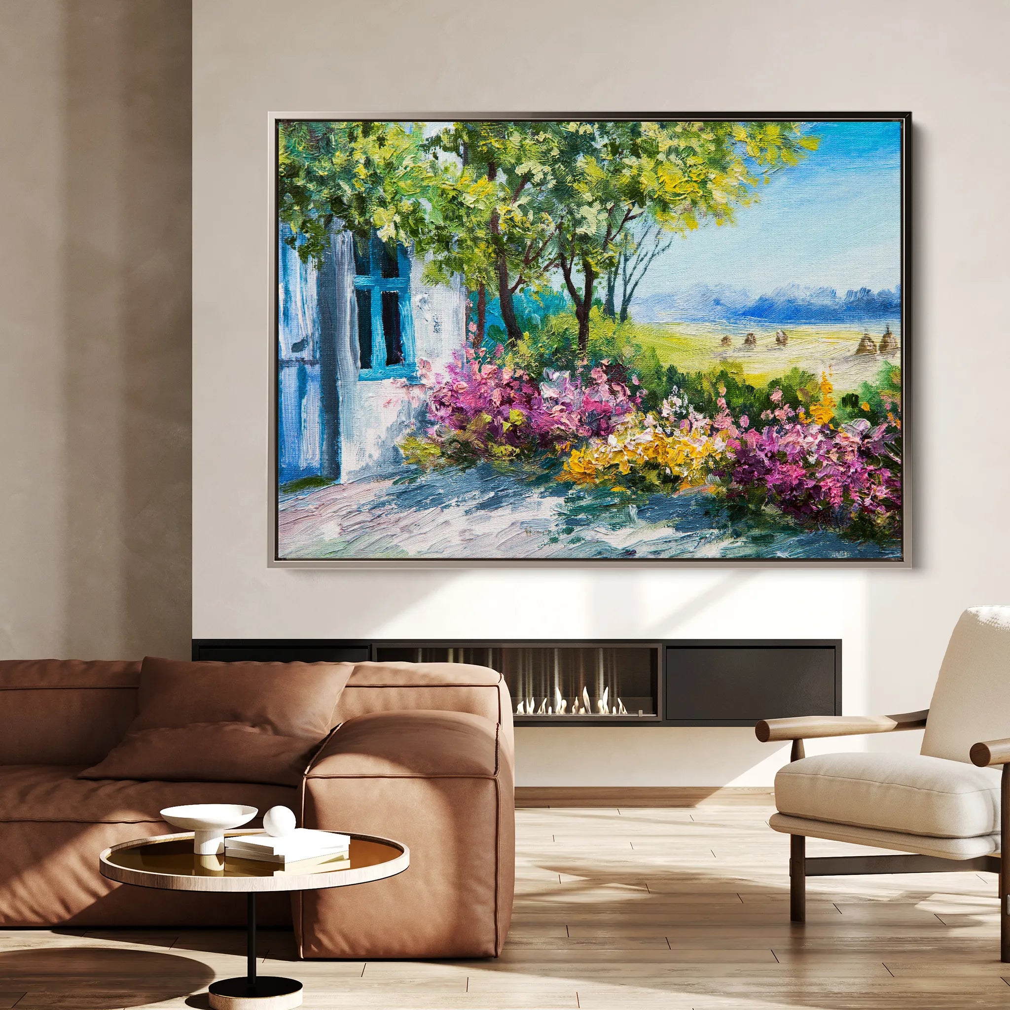 Landscape 129 Canvas Art 18" x 24" / 45 x 60 cm / Black