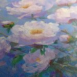 Floral 1290 Canvas Art 16" x 16" / 40 x 40 cm / Black