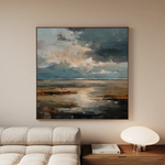 Abstract 1291 Canvas Art 60 x 60 cm / Black