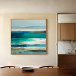 Abstract 1292 Canvas Art 16" x 16" / 40 x 40 cm / Black