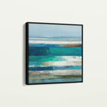 Abstract 1292 Canvas Art 16" x 16" / 40 x 40 cm / Black
