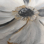 Floral 1292 Canvas Art 60 x 60 cm / Black