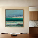 Abstract 1293 Canvas Art 16" x 16" / 40 x 40 cm / Black