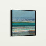 Abstract 1293 Canvas Art 16" x 16" / 40 x 40 cm / Black