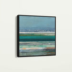 Abstract 1293 Canvas Art 60 x 60 cm / Black