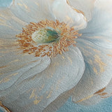 Floral 1293 Canvas Art 16" x 16" / 40 x 40 cm / Black