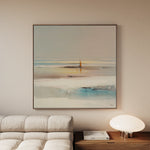 Abstract 1294 Canvas Art 16" x 16" / 40 x 40 cm / Black