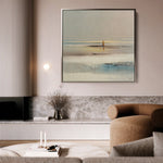 Abstract 1294 Canvas Art 16" x 16" / 40 x 40 cm / Black