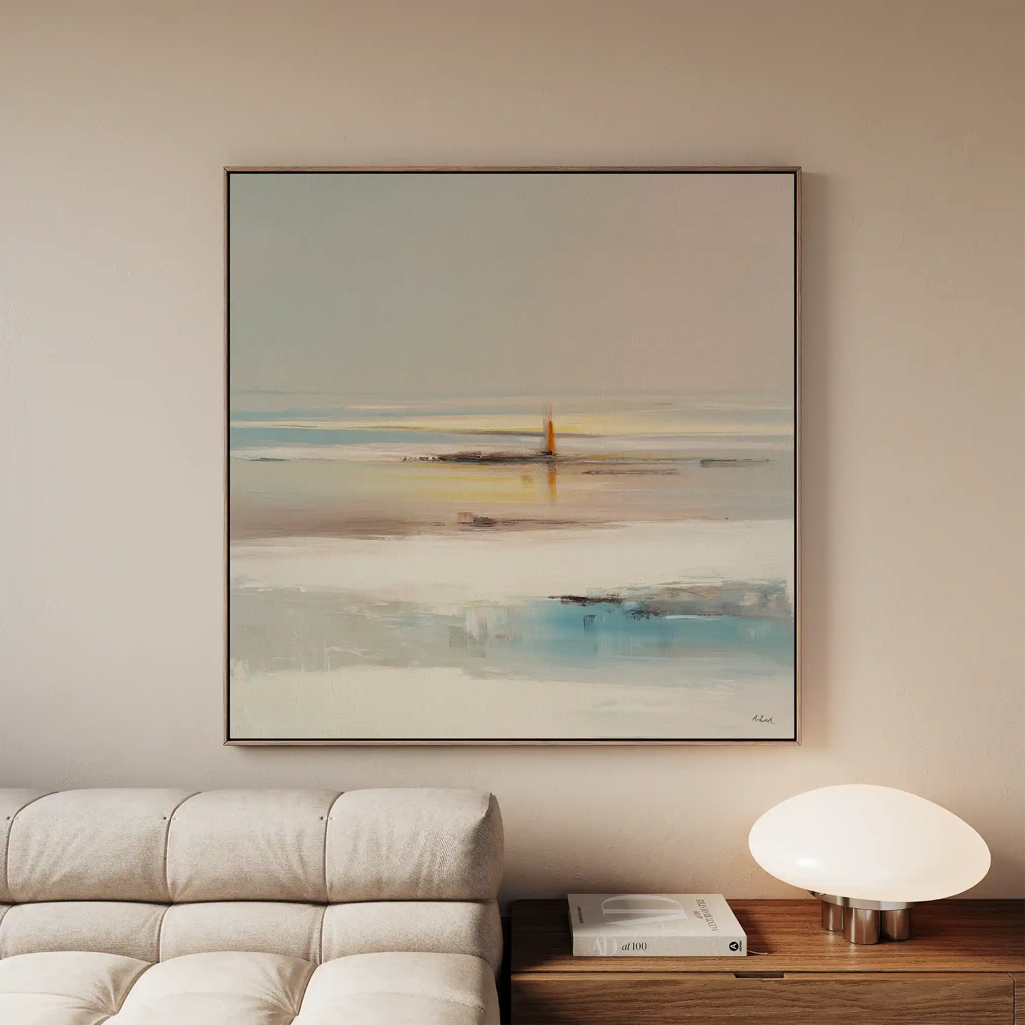 Abstract 1294 Canvas Art 60 x 60 cm / Black
