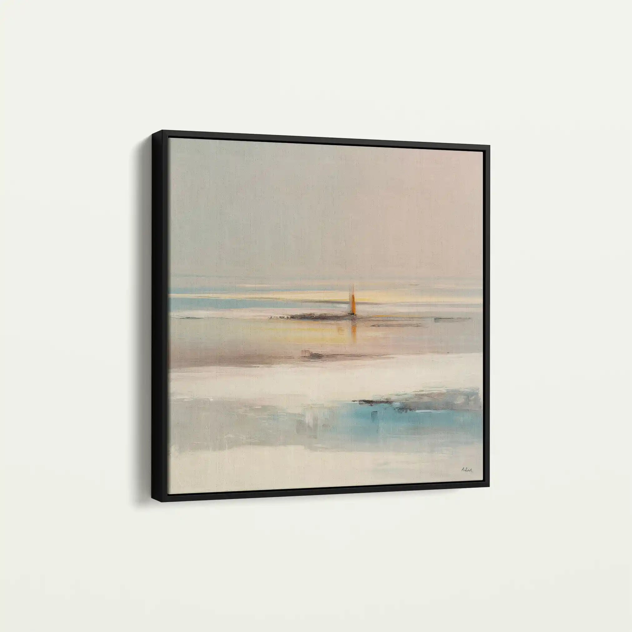 Abstract 1294 Canvas Art 60 x 60 cm / Black