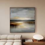 Abstract 1295 Canvas Art 60 x 60 cm / Black
