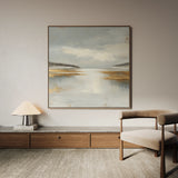 Abstract 1296 Canvas Art 16" x 16" / 40 x 40 cm / Black
