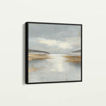 Abstract 1296 Canvas Art 16" x 16" / 40 x 40 cm / Black