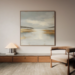 Abstract 1296 Canvas Art 60 x 60 cm / Black