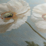 Floral 1296 Canvas Art 16" x 16" / 40 x 40 cm / Black