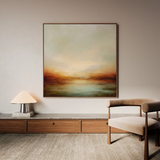 Abstract 1297 Canvas Art 16" x 16" / 40 x 40 cm / Black