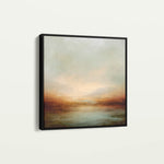 Abstract 1297 Canvas Art 16" x 16" / 40 x 40 cm / Black