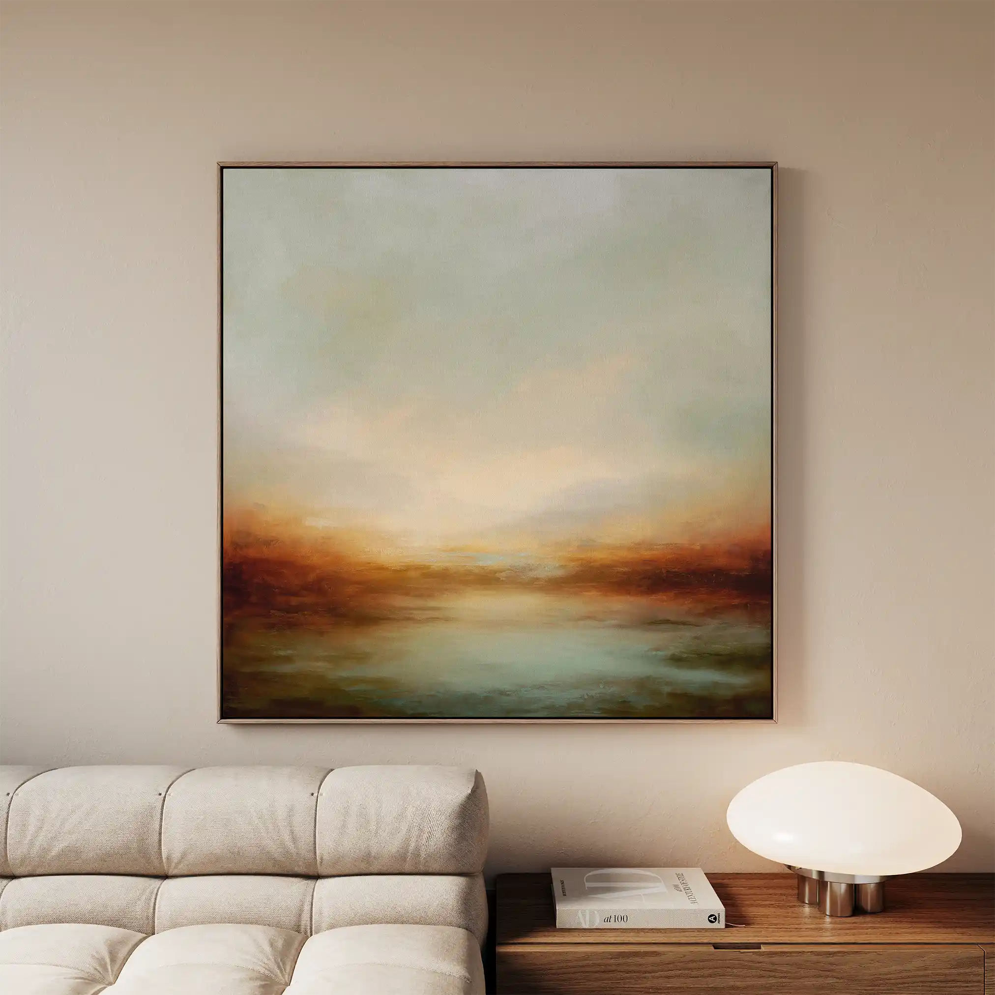 Abstract 1297 Canvas Art 60 x 60 cm / Black