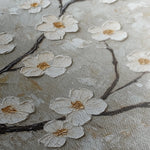Floral 1297 Canvas Art 16" x 16" / 40 x 40 cm / Black
