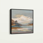 Abstract 1298 Canvas Art 60 x 60 cm / Black