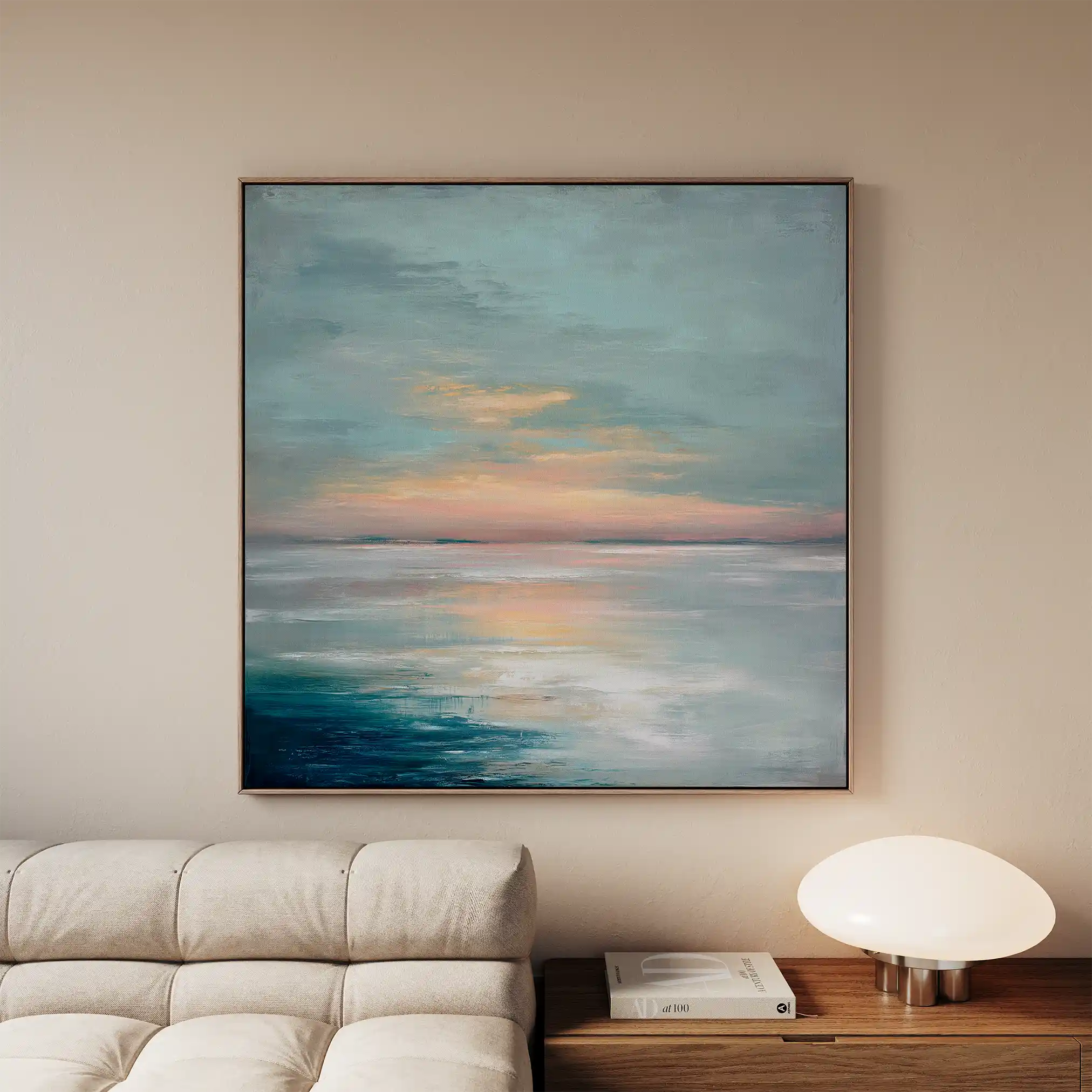Abstract 1299 Canvas Art 60 x 60 cm / Black