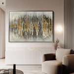 Abstract 130 Canvas Art 18" x 24" / 45 x 60 cm / Black