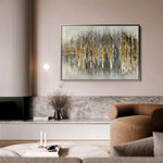 Abstract 130 Canvas Art 18" x 24" / 45 x 60 cm / Black