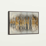 Abstract 130 Canvas Art 18" x 24" / 45 x 60 cm / Black