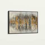 Abstract 130 Canvas Art 18" x 24" / 45 x 60 cm / Black