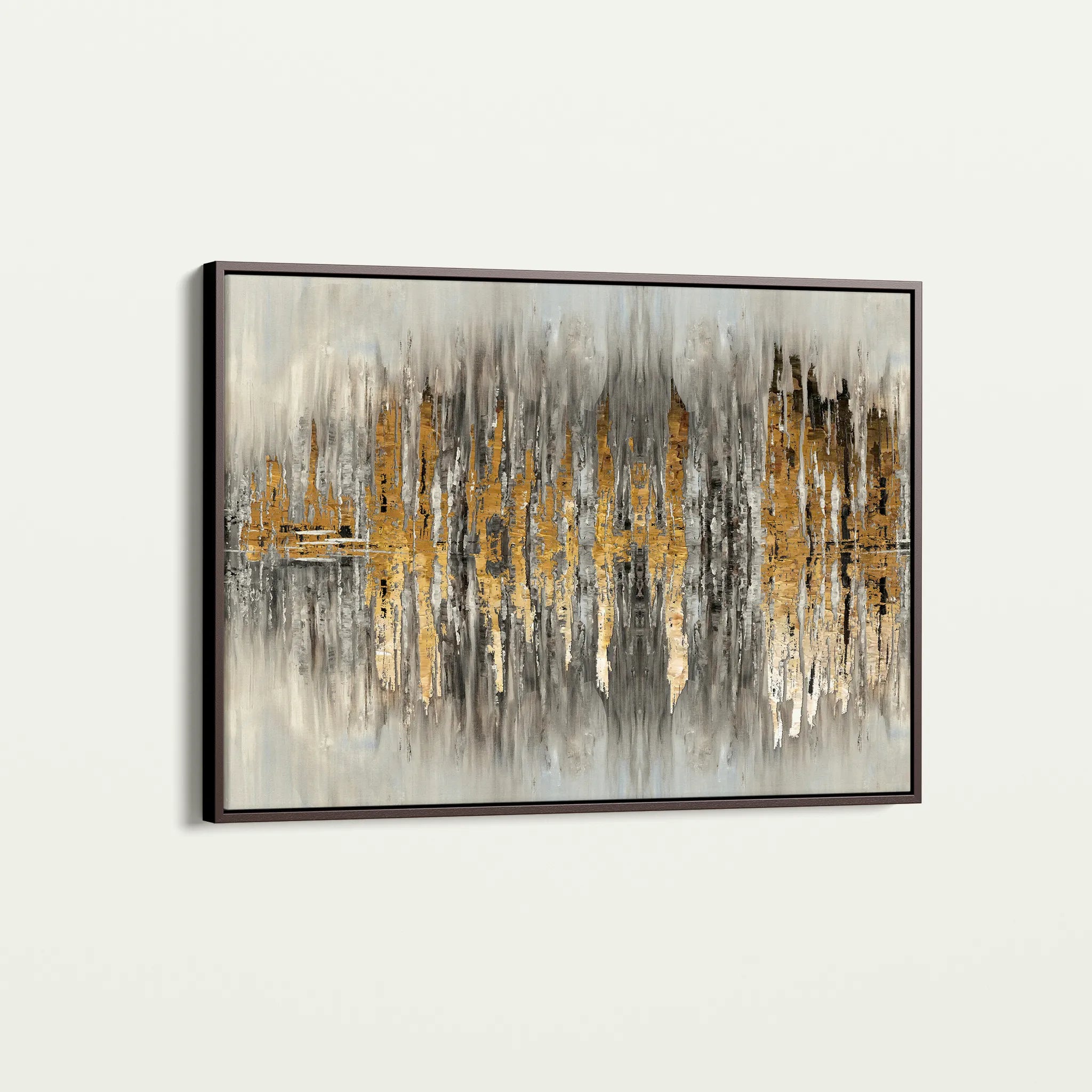 Abstract 130 Canvas Art 18" x 24" / 45 x 60 cm / Black
