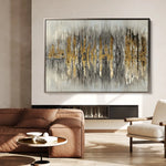 Abstract 130 Canvas Art 60 x 40 cm / Black