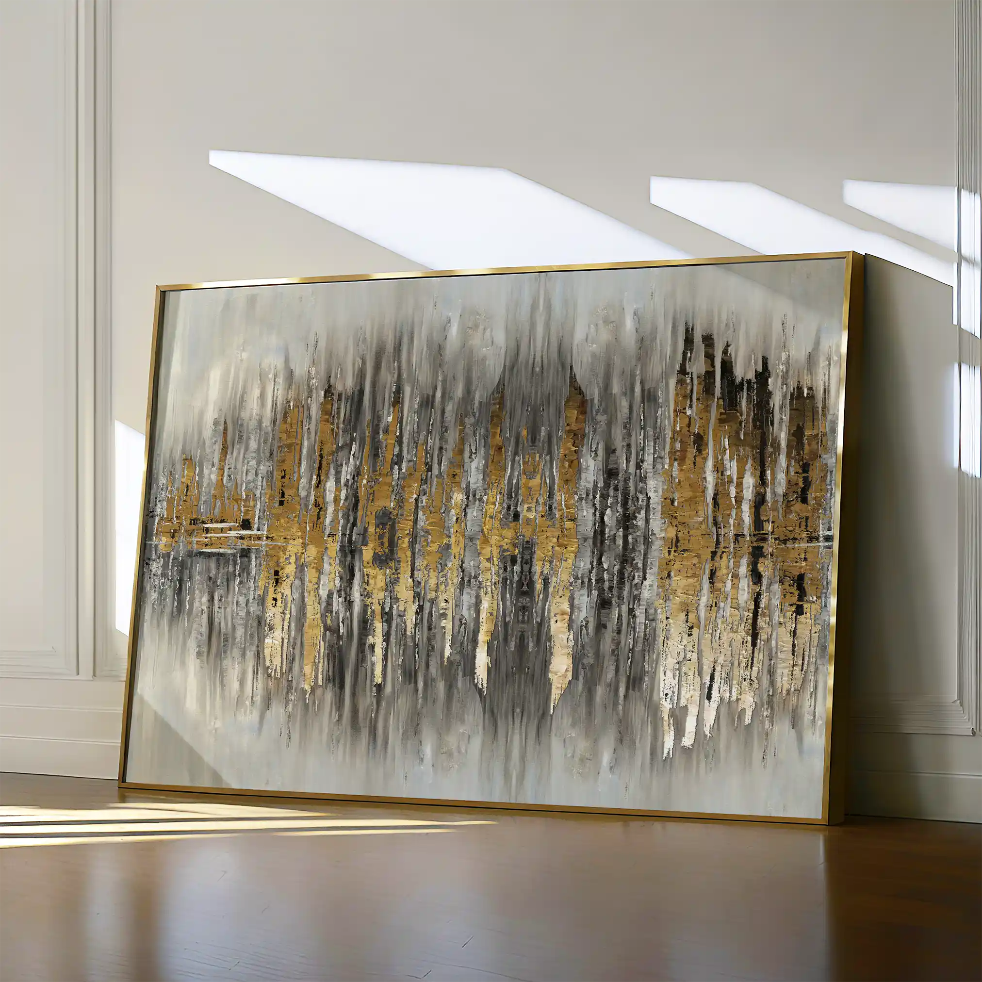 Abstract 130 Canvas Art 60 x 40 cm / Black