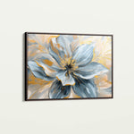 Floral 130 Canvas Art 18" x 24" / 45 x 60 cm / Black