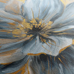 Floral 130 Canvas Art 18" x 24" / 45 x 60 cm / Black