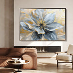 Floral 130 Canvas Art 60 x 40 cm / Black
