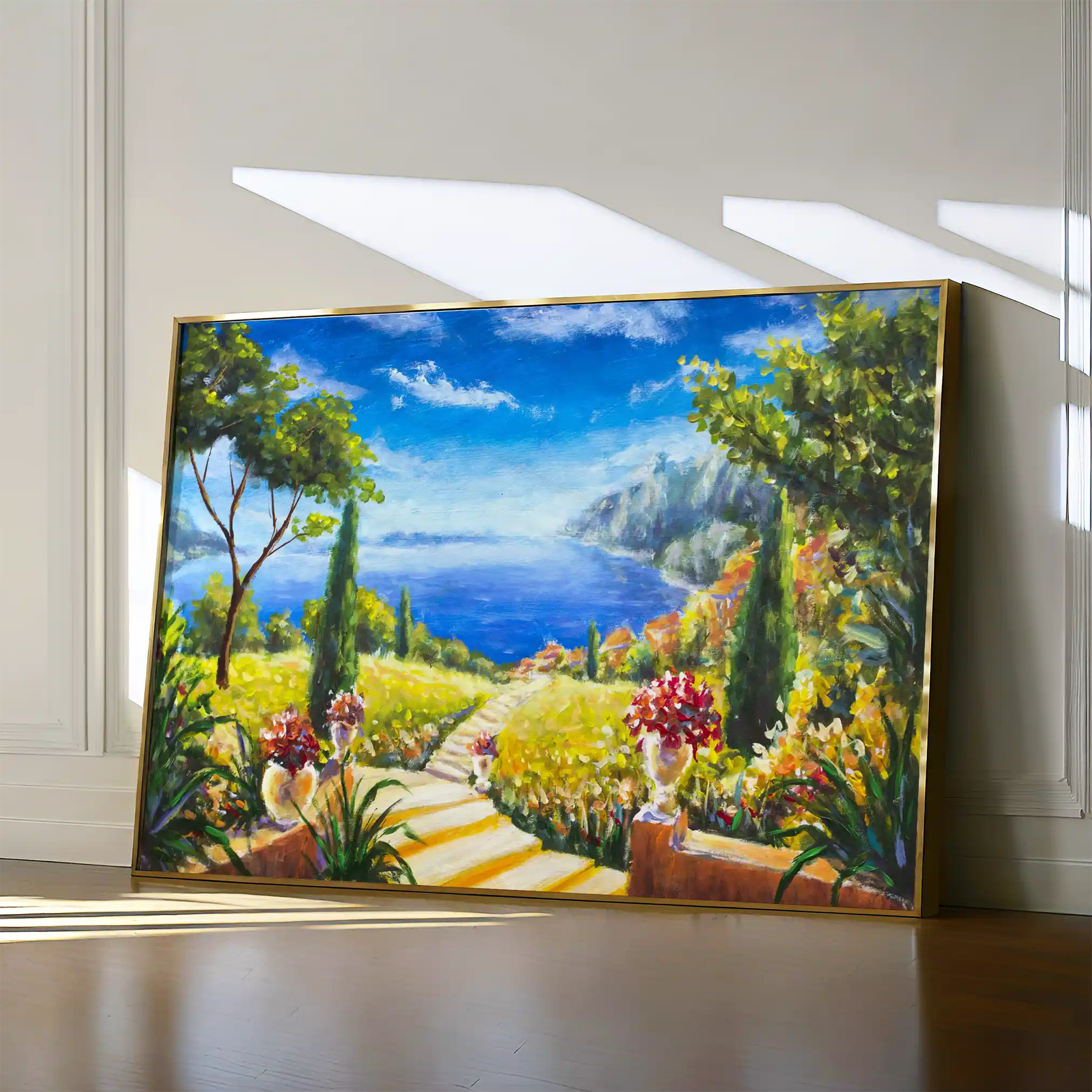 Landscape 130 Canvas Art 60 x 40 cm / Black