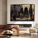 Orientalist 130 Canvas Art 18" x 24" / 45 x 60 cm / Black