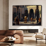 Orientalist 130 Canvas Art 18" x 24" / 45 x 60 cm / Black