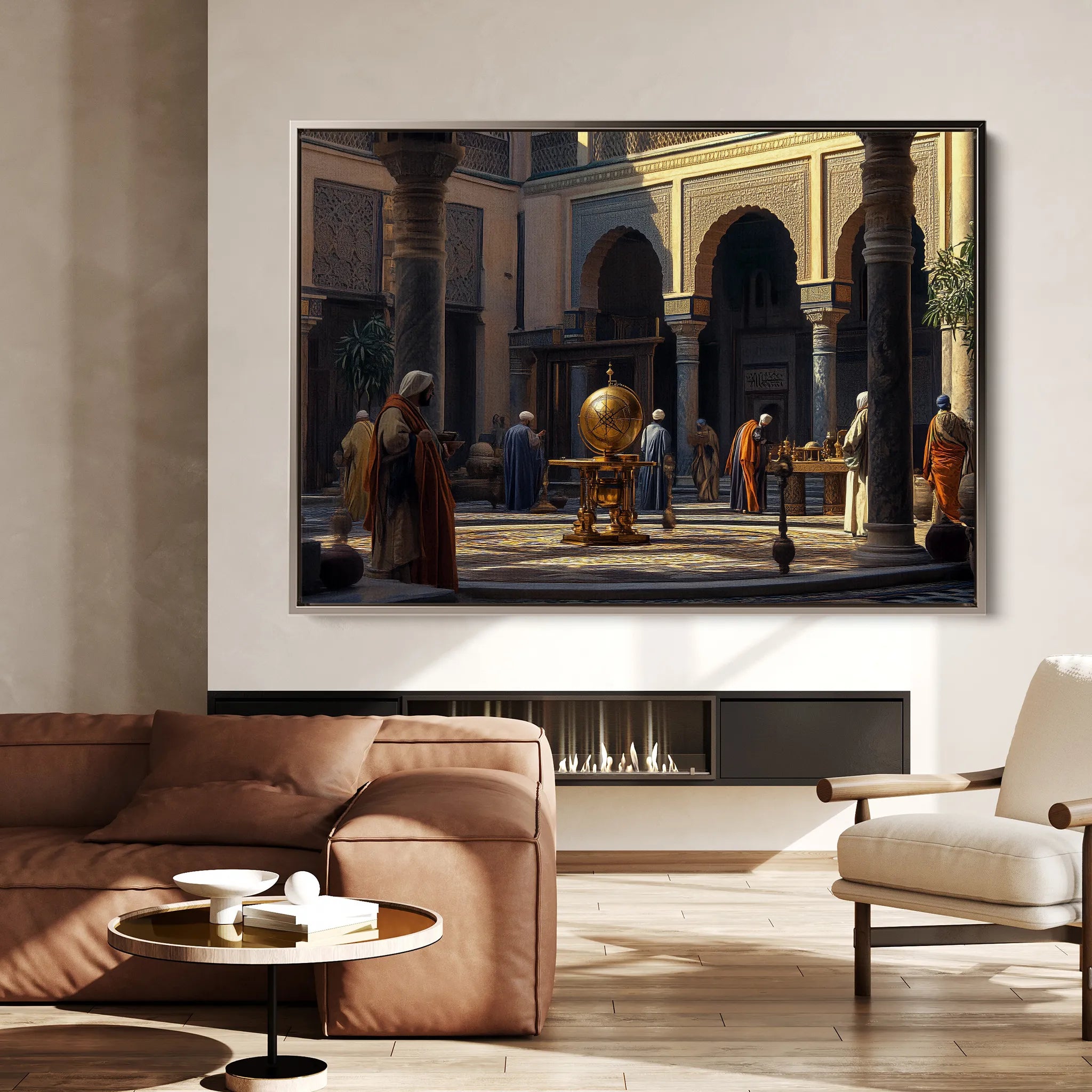 Orientalist 130 Canvas Art 18" x 24" / 45 x 60 cm / Black