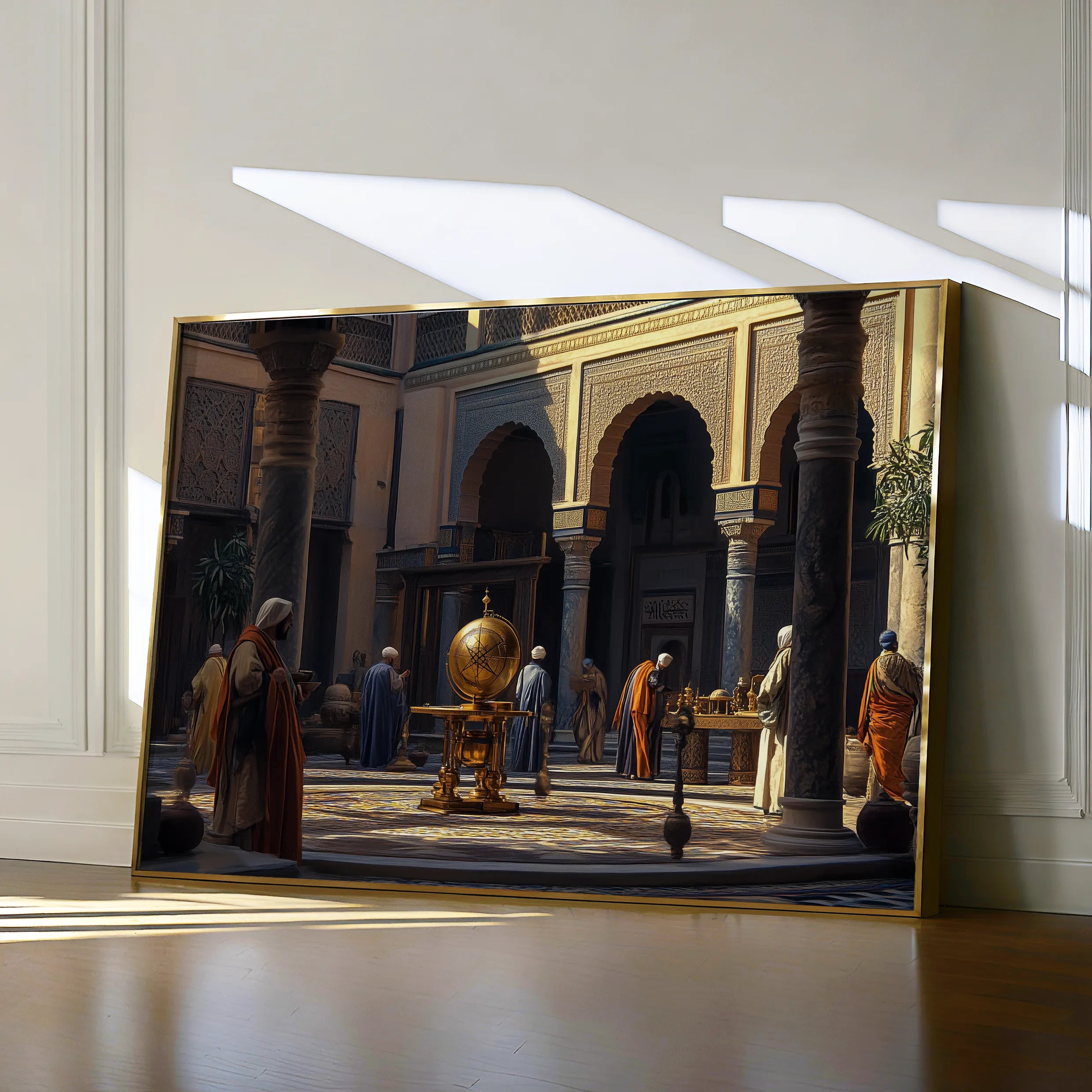 Orientalist 130 Canvas Art 18" x 24" / 45 x 60 cm / Black